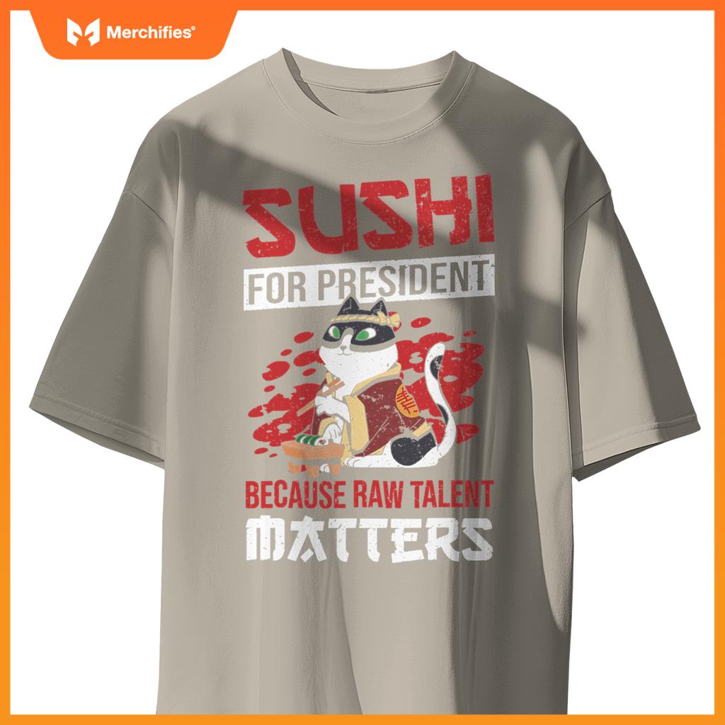 Rice Salmon Sushi Chef Costume T-Shirt