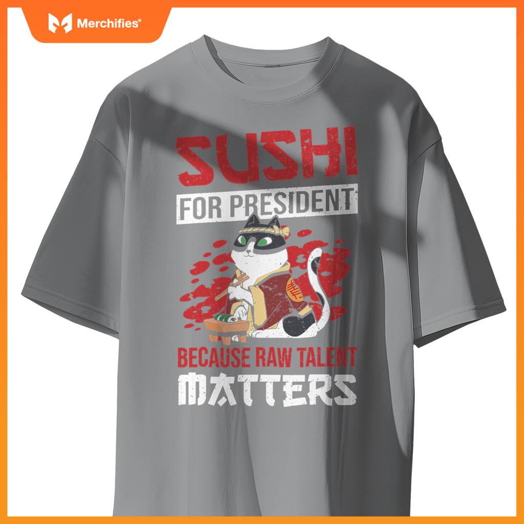 Rice Salmon Sushi Chef Costume T-Shirt