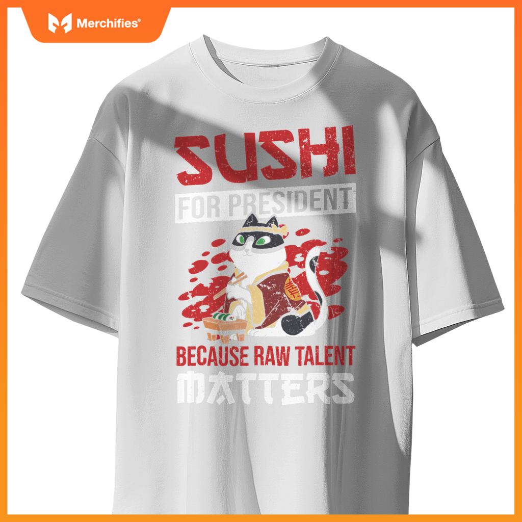 Rice Salmon Sushi Chef Costume T-Shirt