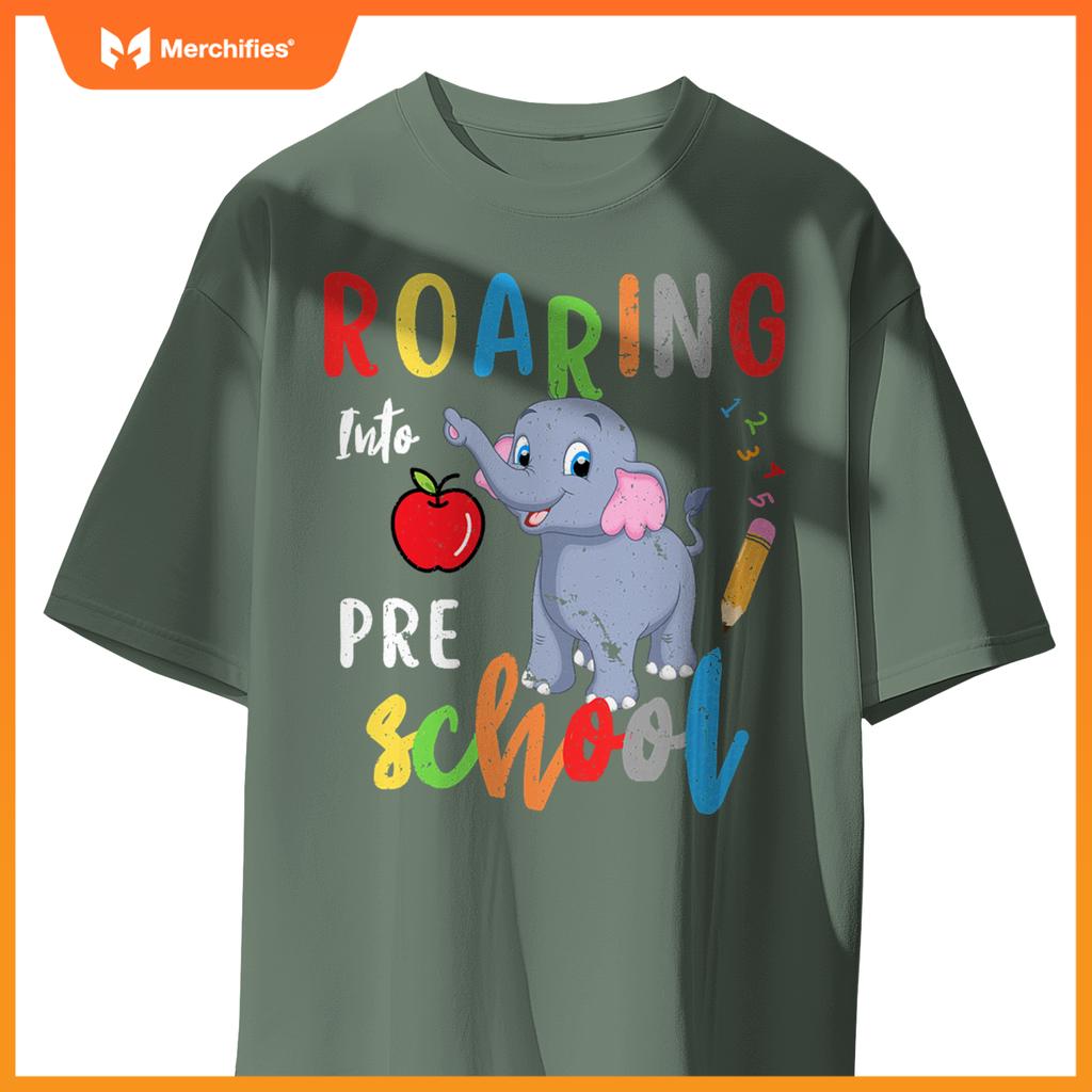 Roaring into preschool elephant teacher pre k back to school