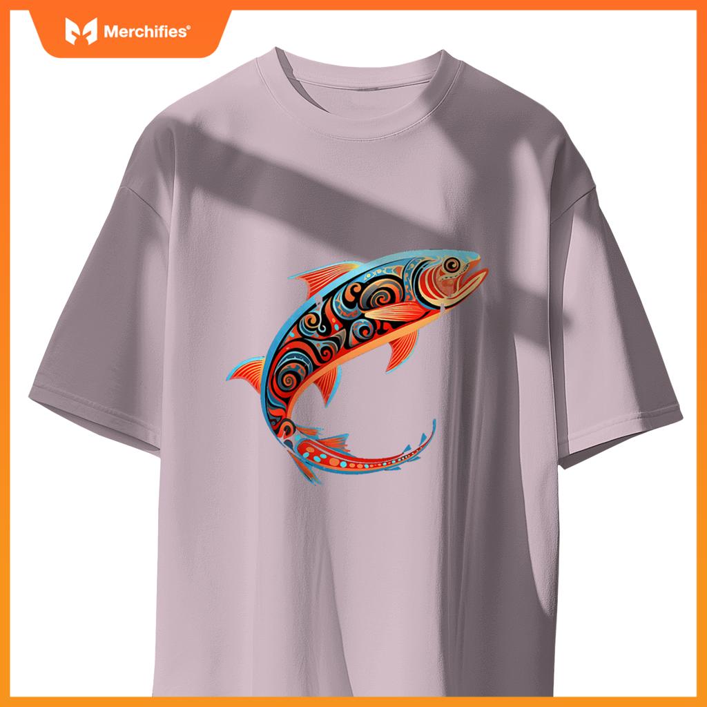 Salmon Native American Indian Tribal Fish Indigenous T-Shirt
