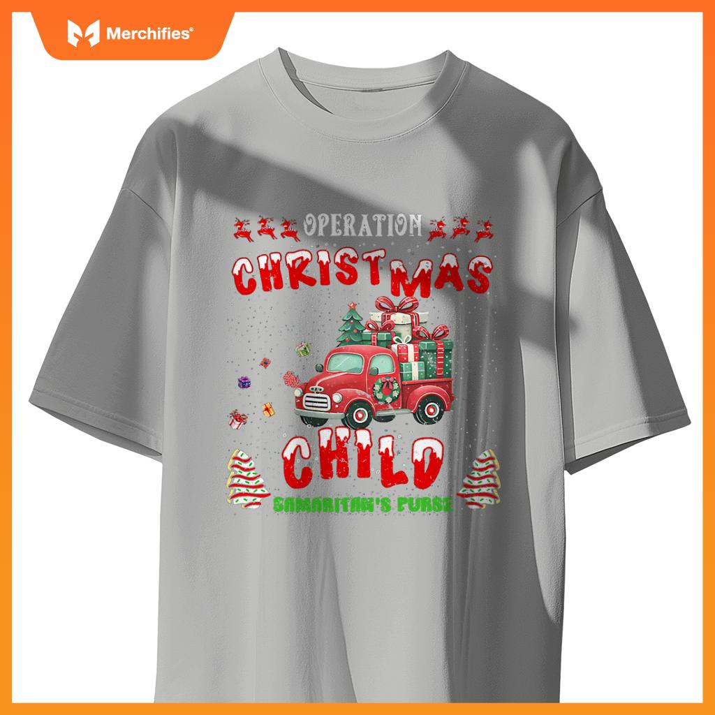 Samaritans Purse Operation Christmas Car Child  Xmas T-Shirt