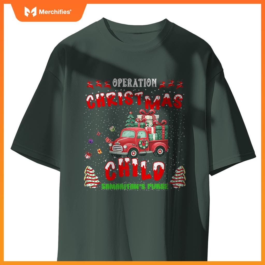 Samaritans Purse Operation Christmas Car Child  Xmas T-Shirt