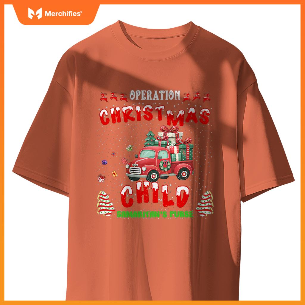 Samaritans Purse Operation Christmas Car Child  Xmas T-Shirt