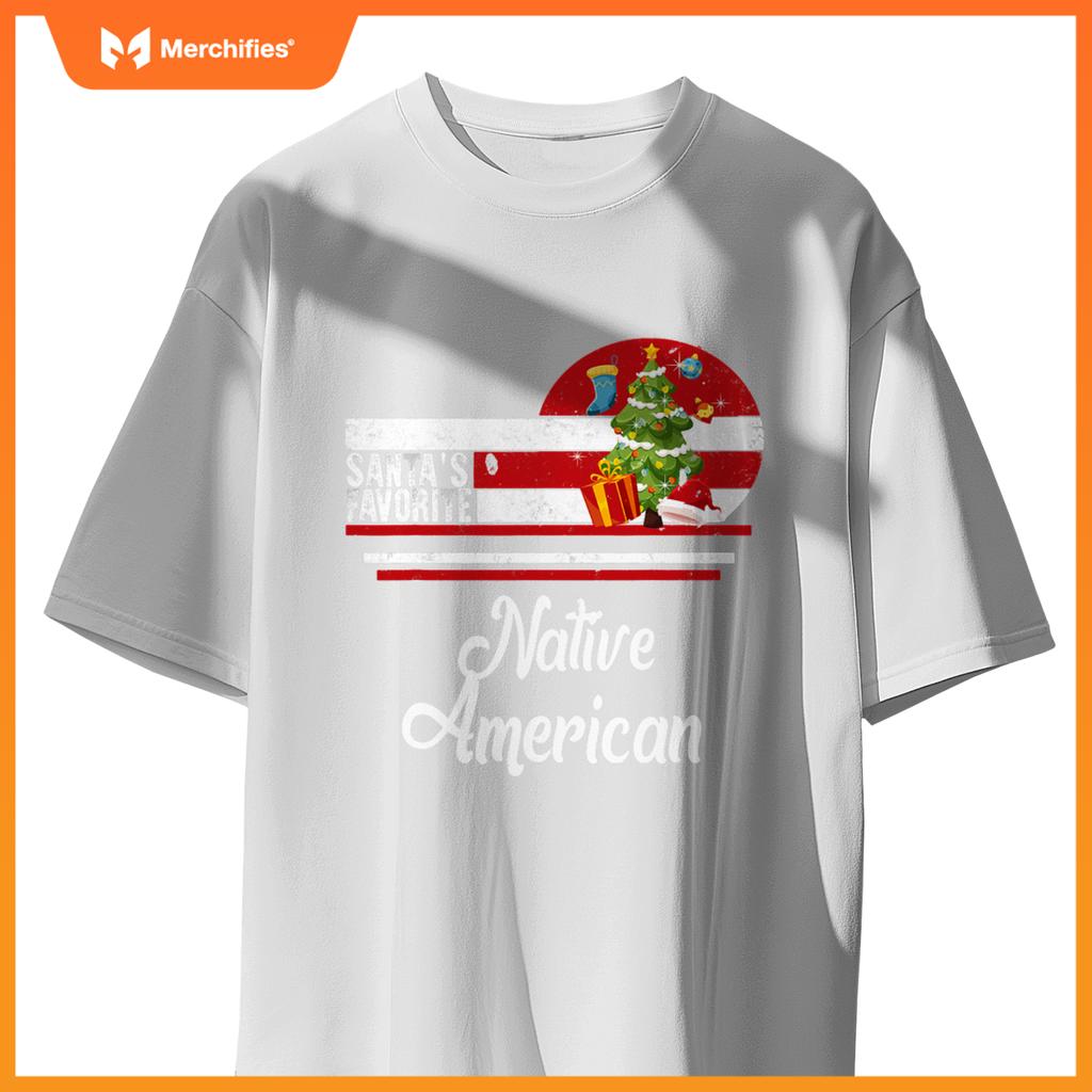 Santa Favorite Native American Christmas Ugly Sweater T-Shirt