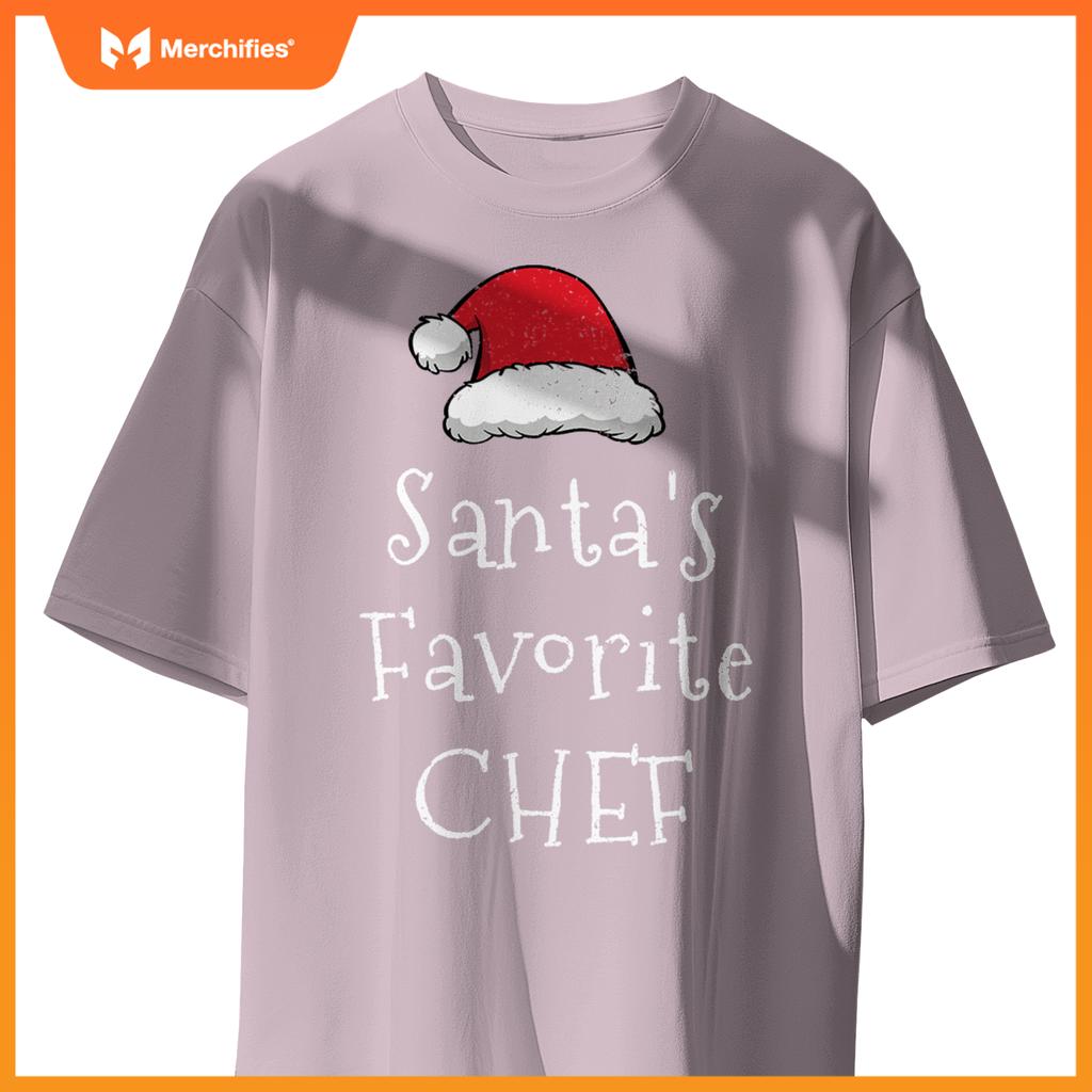 Santas Favorite Chef - Christmas Pajama Xmas T-Shirt