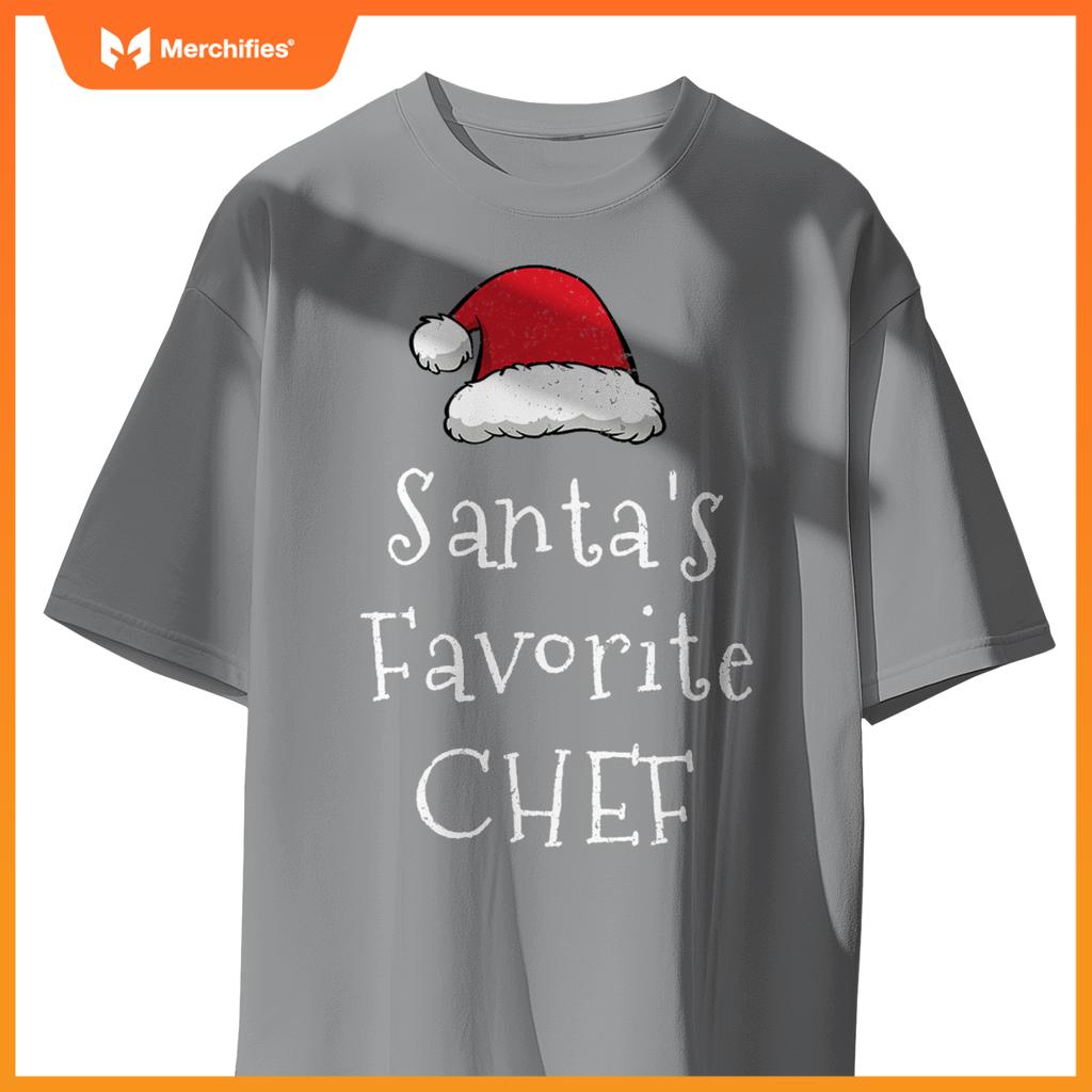 Santas Favorite Chef - Christmas Pajama Xmas T-Shirt