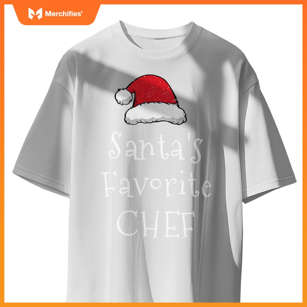 Santas Favorite Chef - Christmas Pajama Xmas T-Shirt