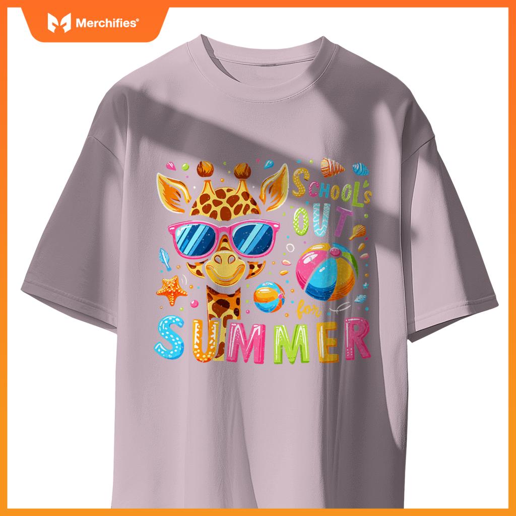 Schools out  summer teacher kids decor girls cute giraffe