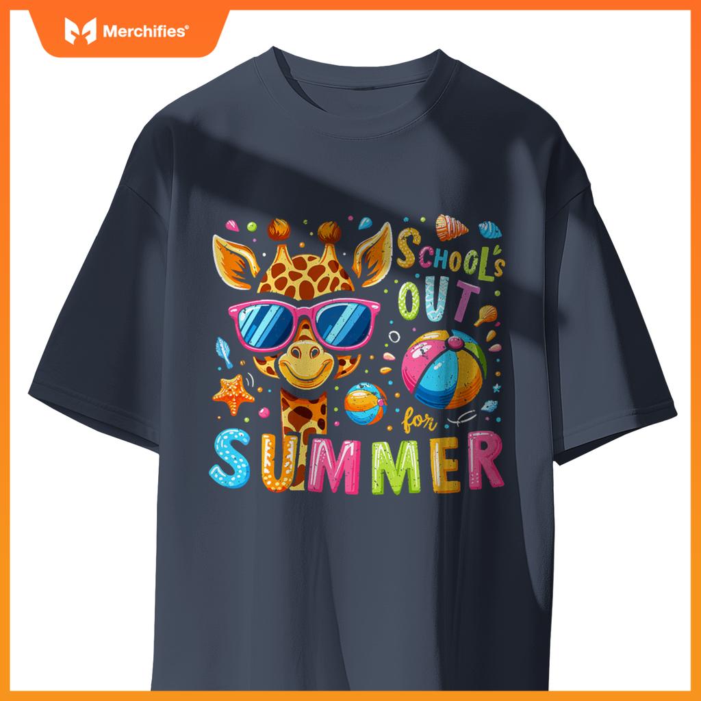 Schools out  summer teacher kids decor girls cute giraffe