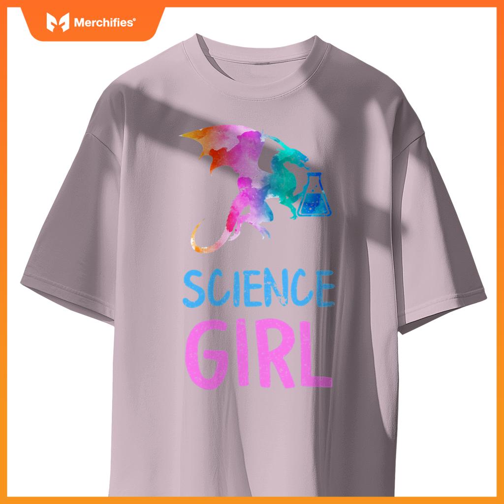 Science like girl chemistry biology scientist teacher dragon