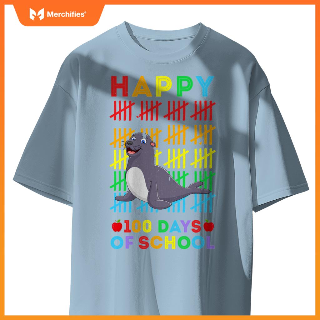 Sea lion lovers teacher student happy 100 days of school