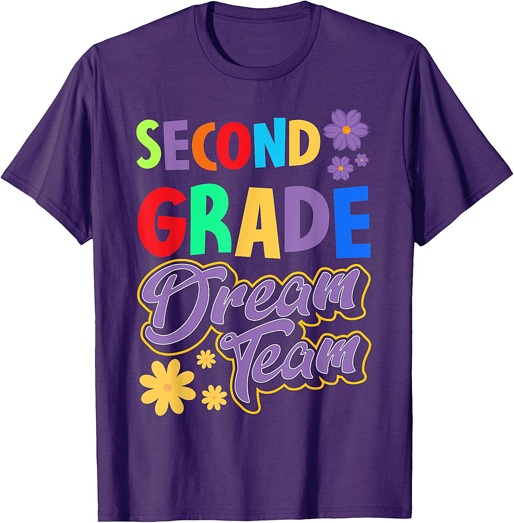 second grade Dream Team Teacher Student Back To School T-Shirt