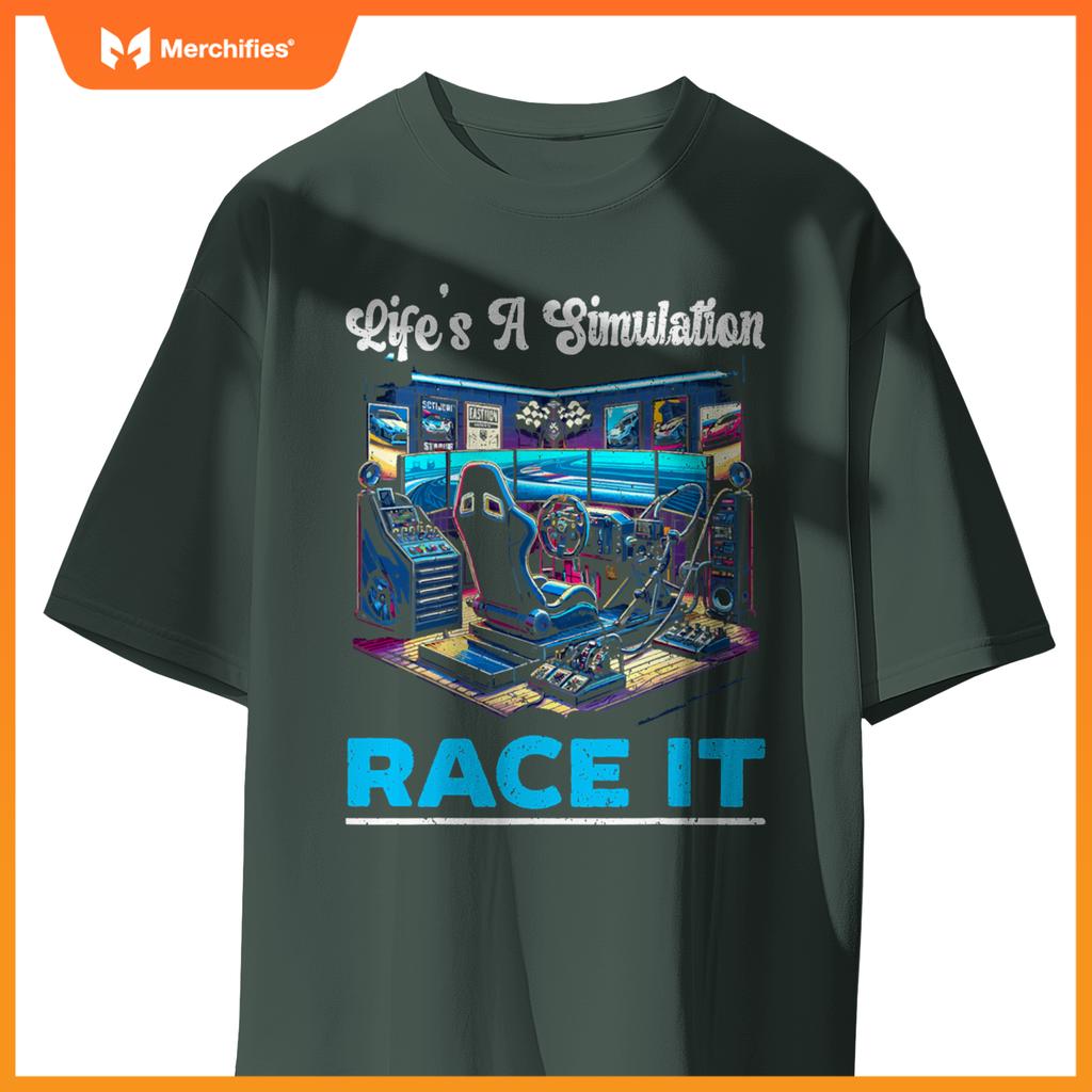 Sim Racing Sim Racer Race Car Simulator Racing T-Shirt