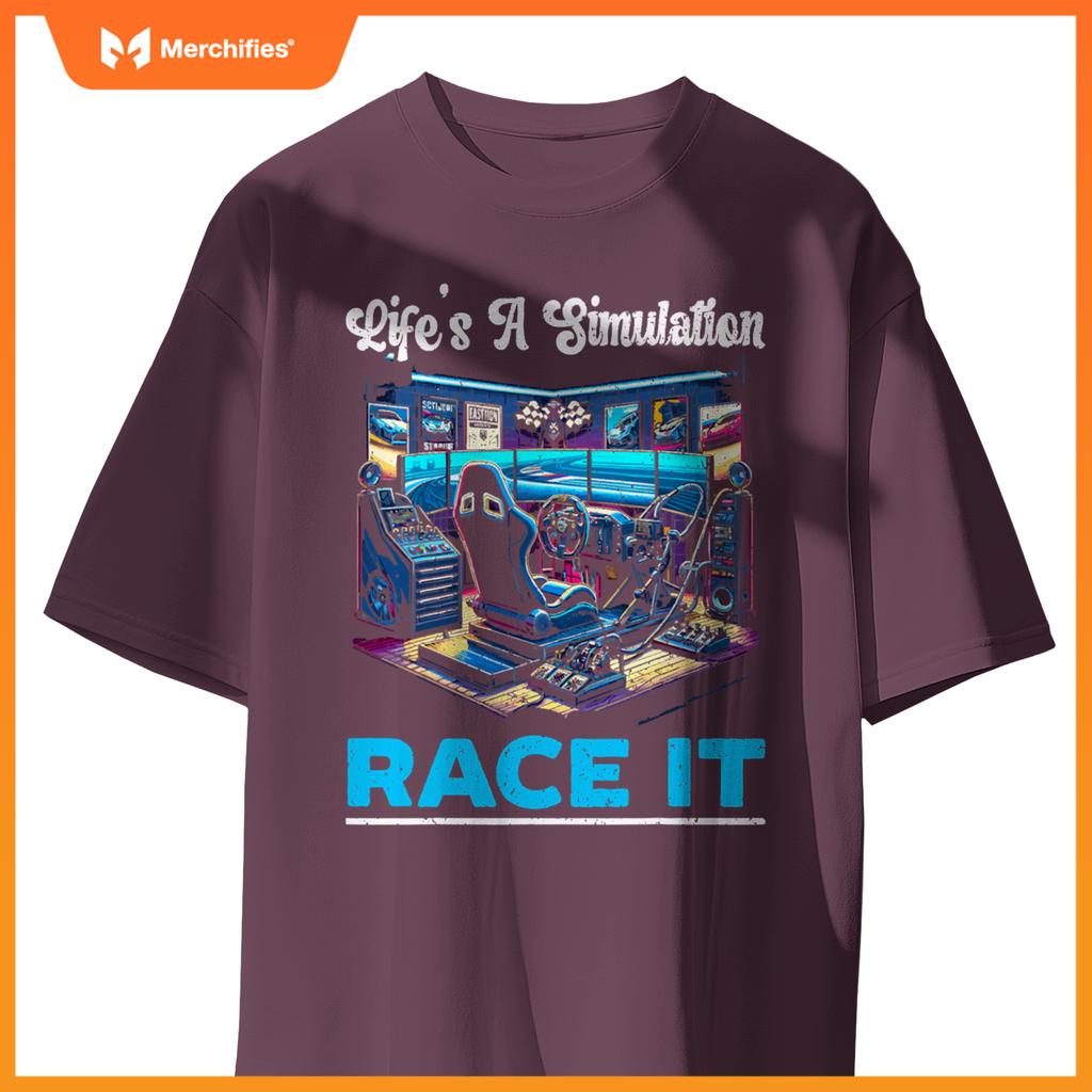 Sim Racing Sim Racer Race Car Simulator Racing T-Shirt