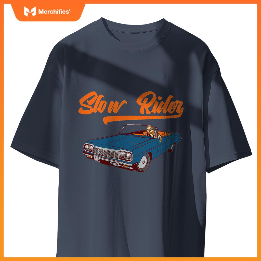Slow Rider Sloth In Car T-Shirt