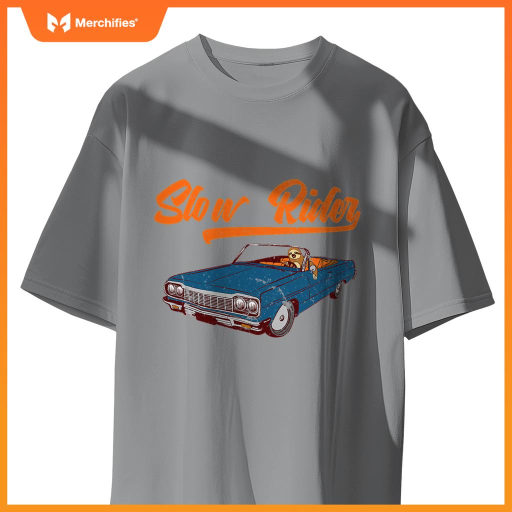 Slow Rider Sloth In Car T-Shirt