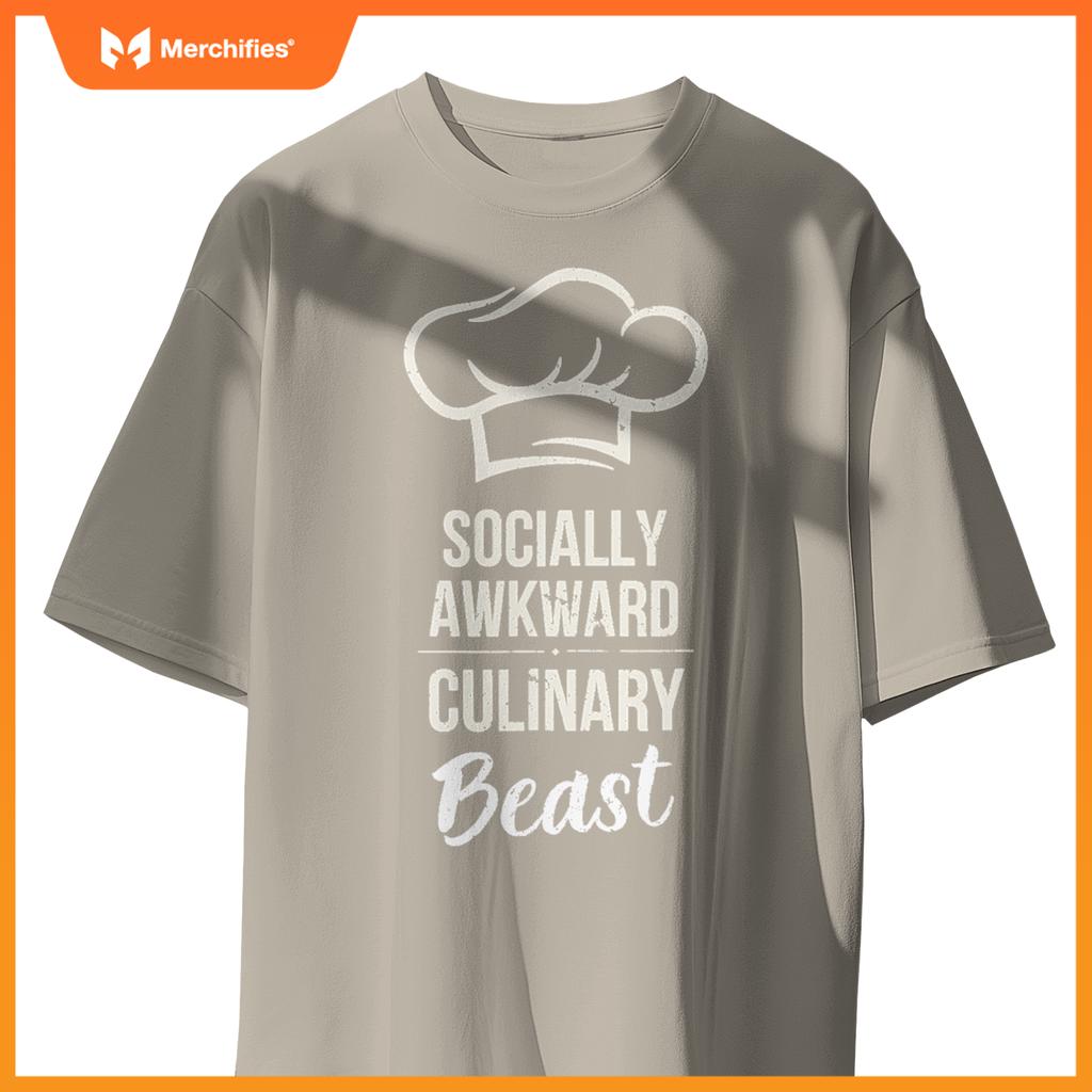 Socially Awkward Culinary Beast  Cook Chef Kitchen T-Shirt
