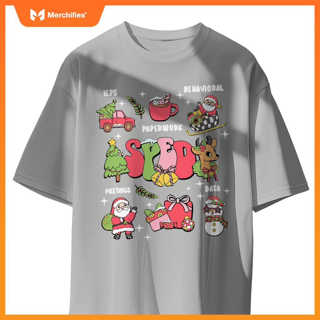 Sped squad special education teacher autism christmas women
