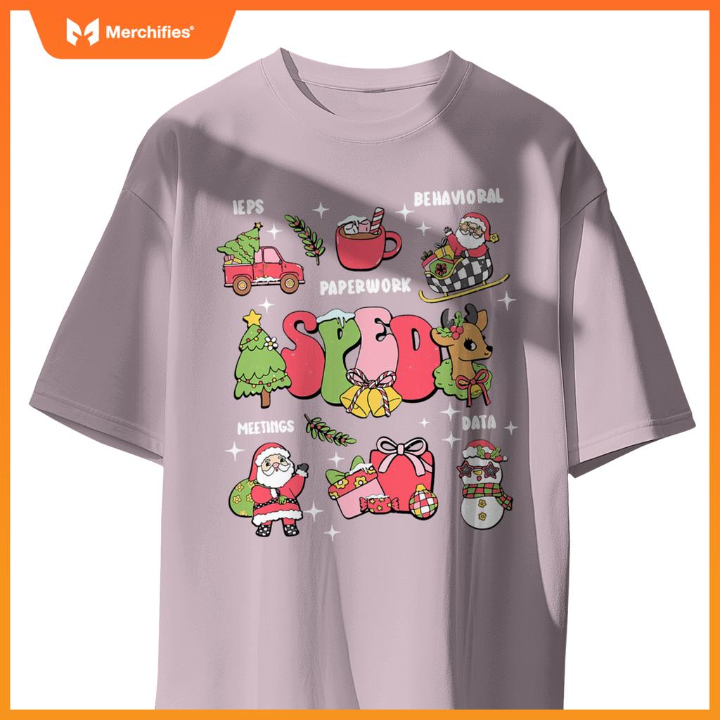 Sped squad special education teacher autism christmas women