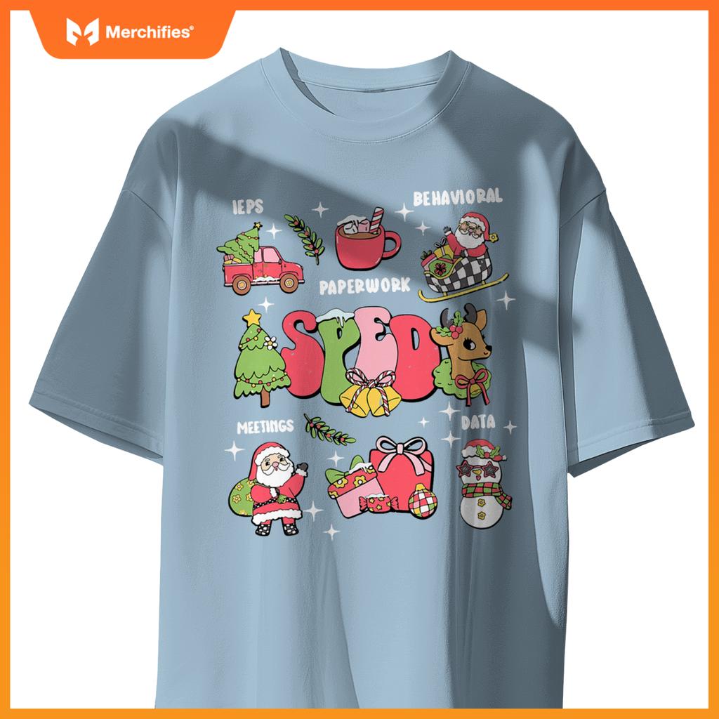 Sped squad special education teacher autism christmas women