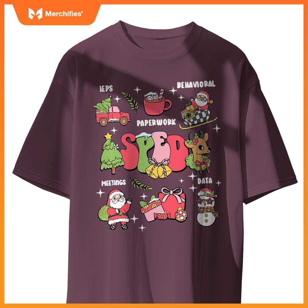Sped squad special education teacher autism christmas women