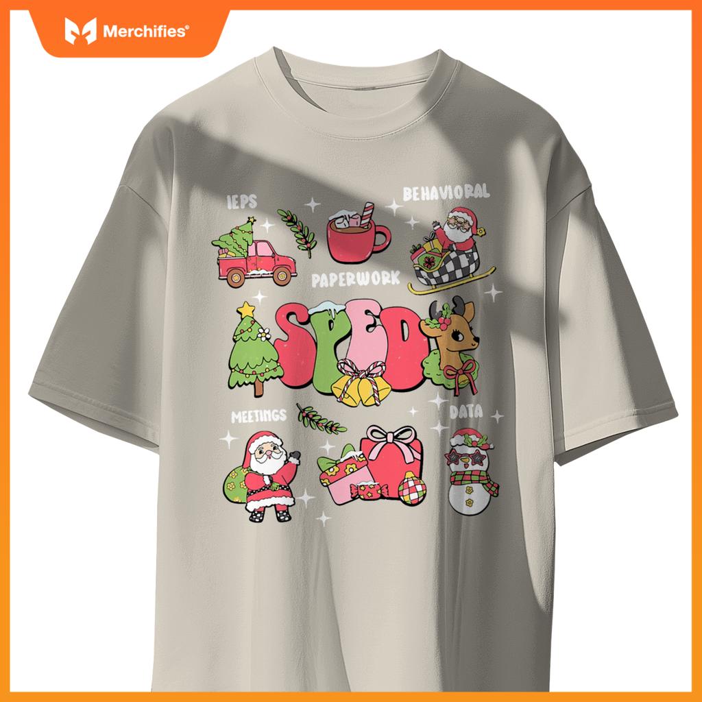 Sped squad special education teacher autism christmas women