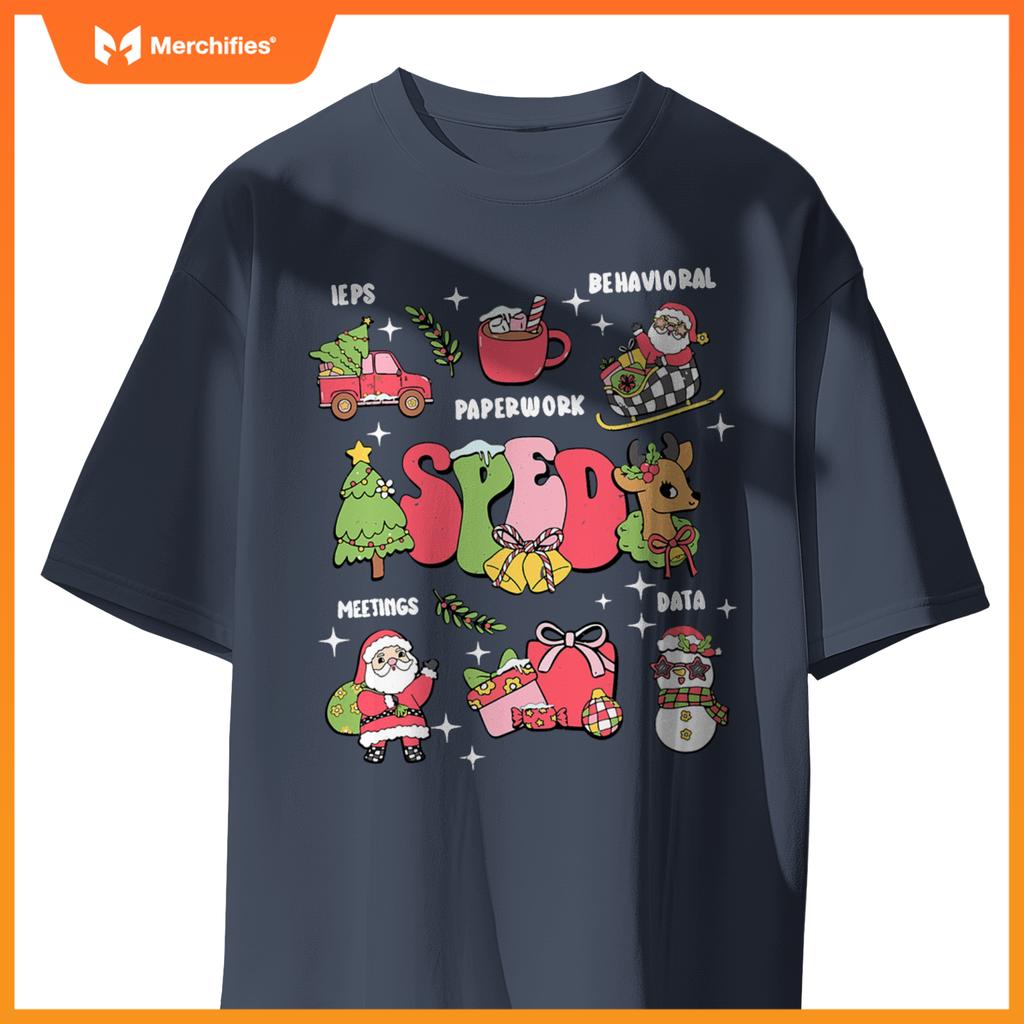 Sped squad special education teacher autism christmas women