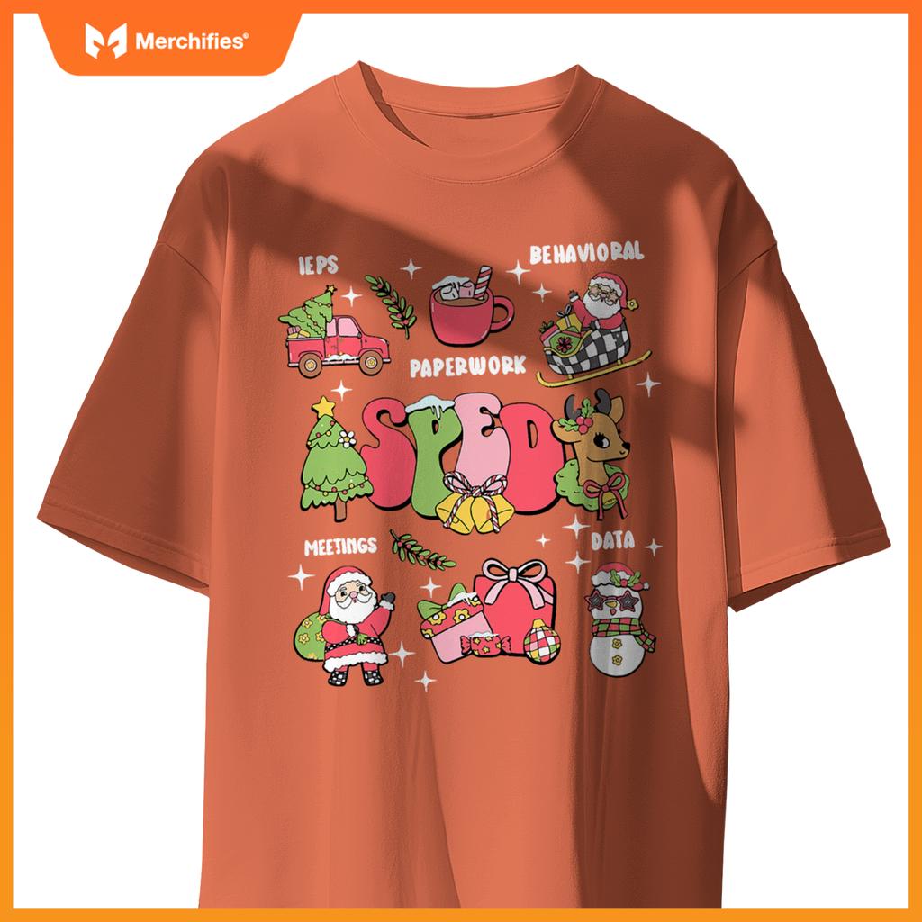 Sped squad special education teacher autism christmas women