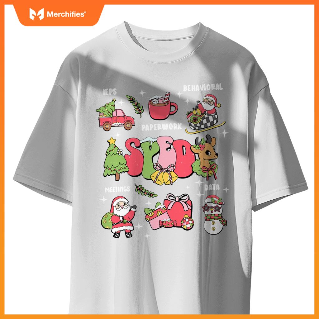 Sped squad special education teacher autism christmas women