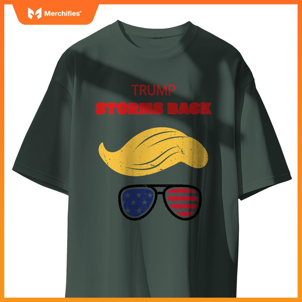 Storms back patriotic congratulation trump supporters T-Shirt