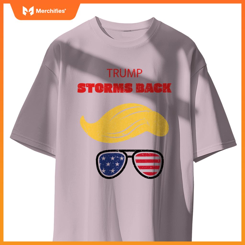 Storms back patriotic congratulation trump supporters T-Shirt