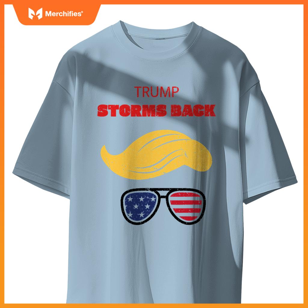Storms back patriotic congratulation trump supporters T-Shirt