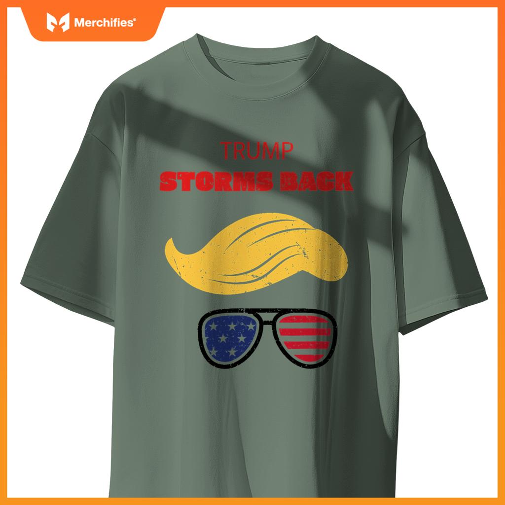 Storms back patriotic congratulation trump supporters T-Shirt