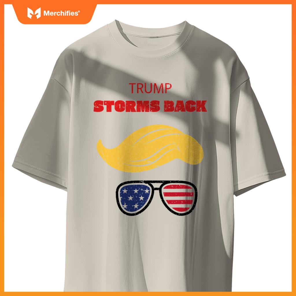 Storms back patriotic congratulation trump supporters T-Shirt
