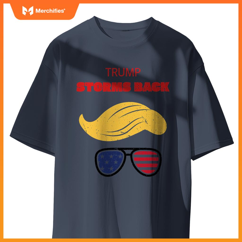 Storms back patriotic congratulation trump supporters T-Shirt