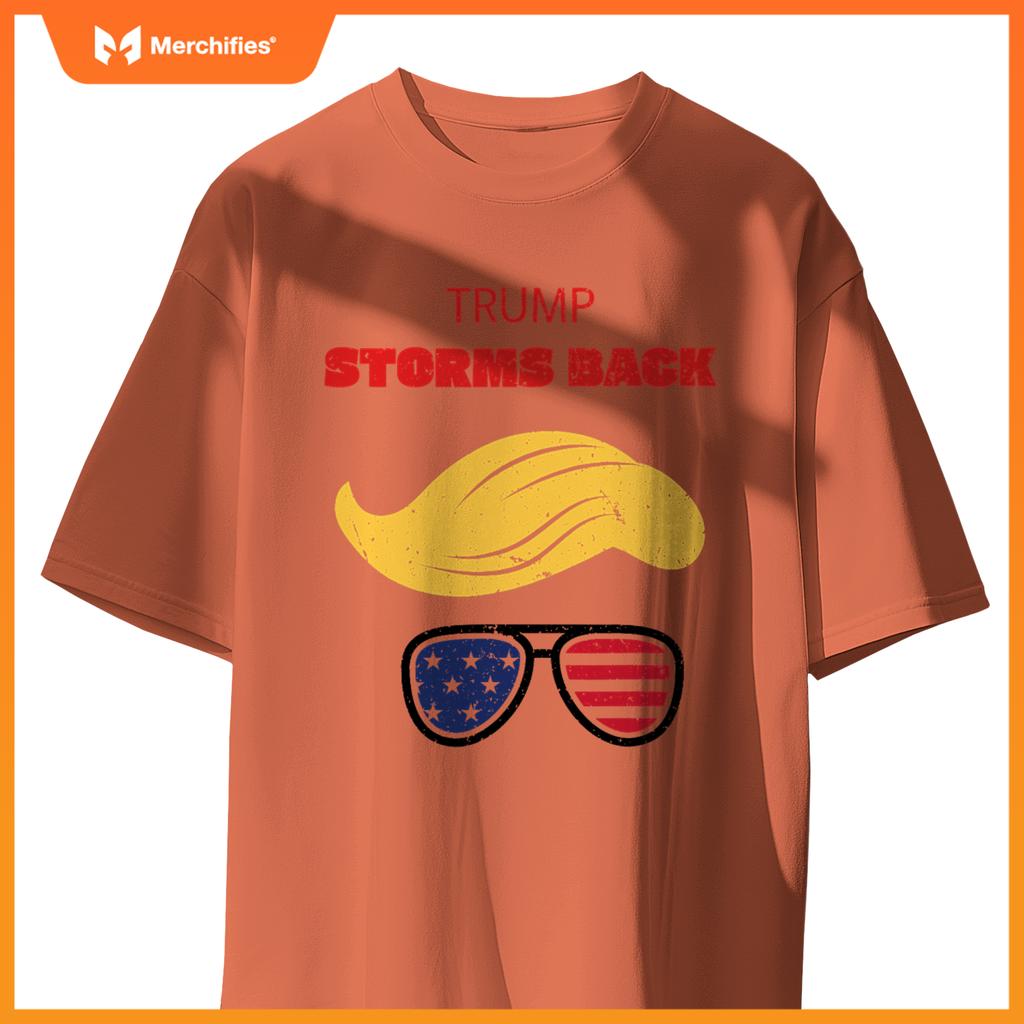 Storms back patriotic congratulation trump supporters T-Shirt