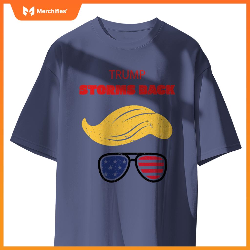 Storms back patriotic congratulation trump supporters T-Shirt