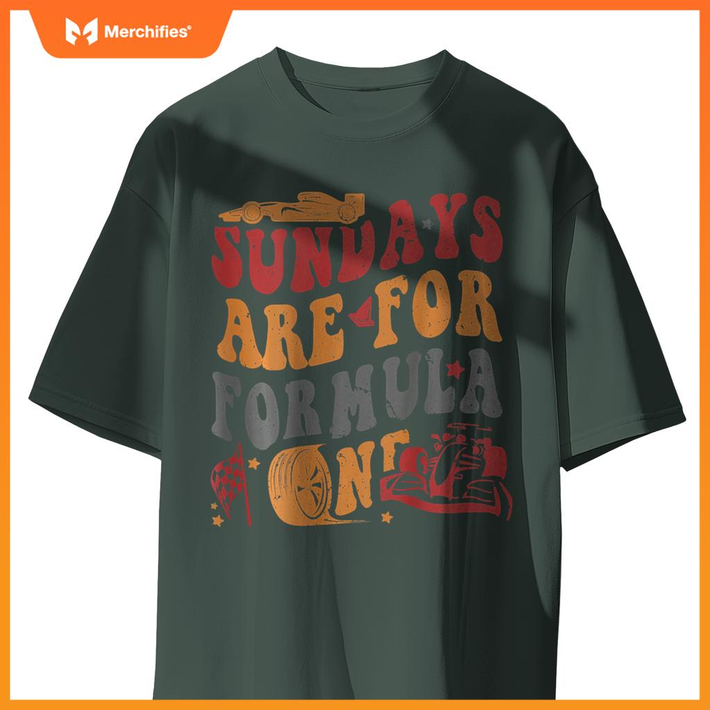 Sundays Are  Mula Racing Lovers  Race Car 2 Side T-Shirt
