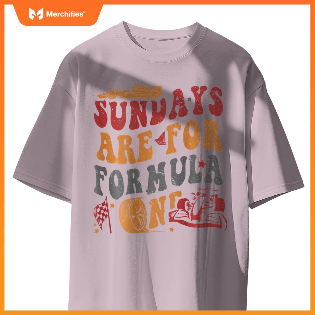 Sundays Are  Mula Racing Lovers  Race Car 2 Side T-Shirt