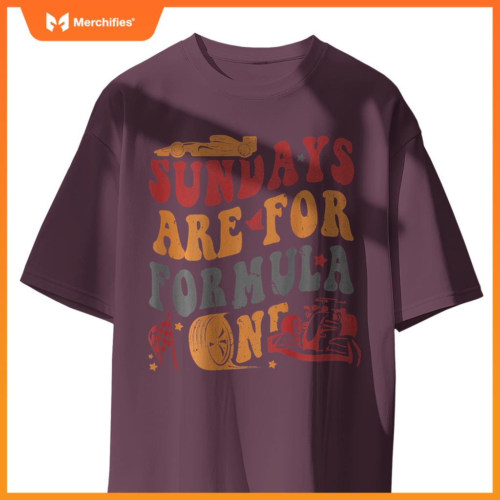 Sundays Are  Mula Racing Lovers  Race Car 2 Side T-Shirt