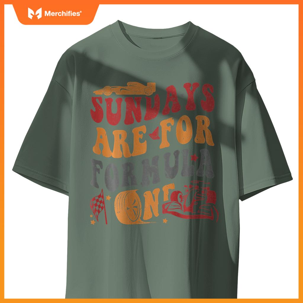Sundays Are  Mula Racing Lovers  Race Car 2 Side T-Shirt