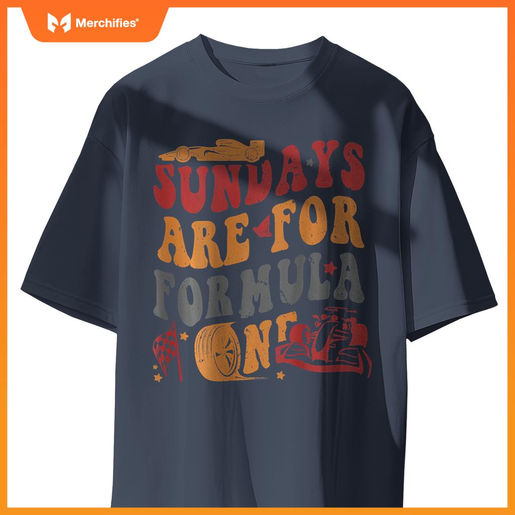 Sundays Are  Mula Racing Lovers  Race Car 2 Side T-Shirt