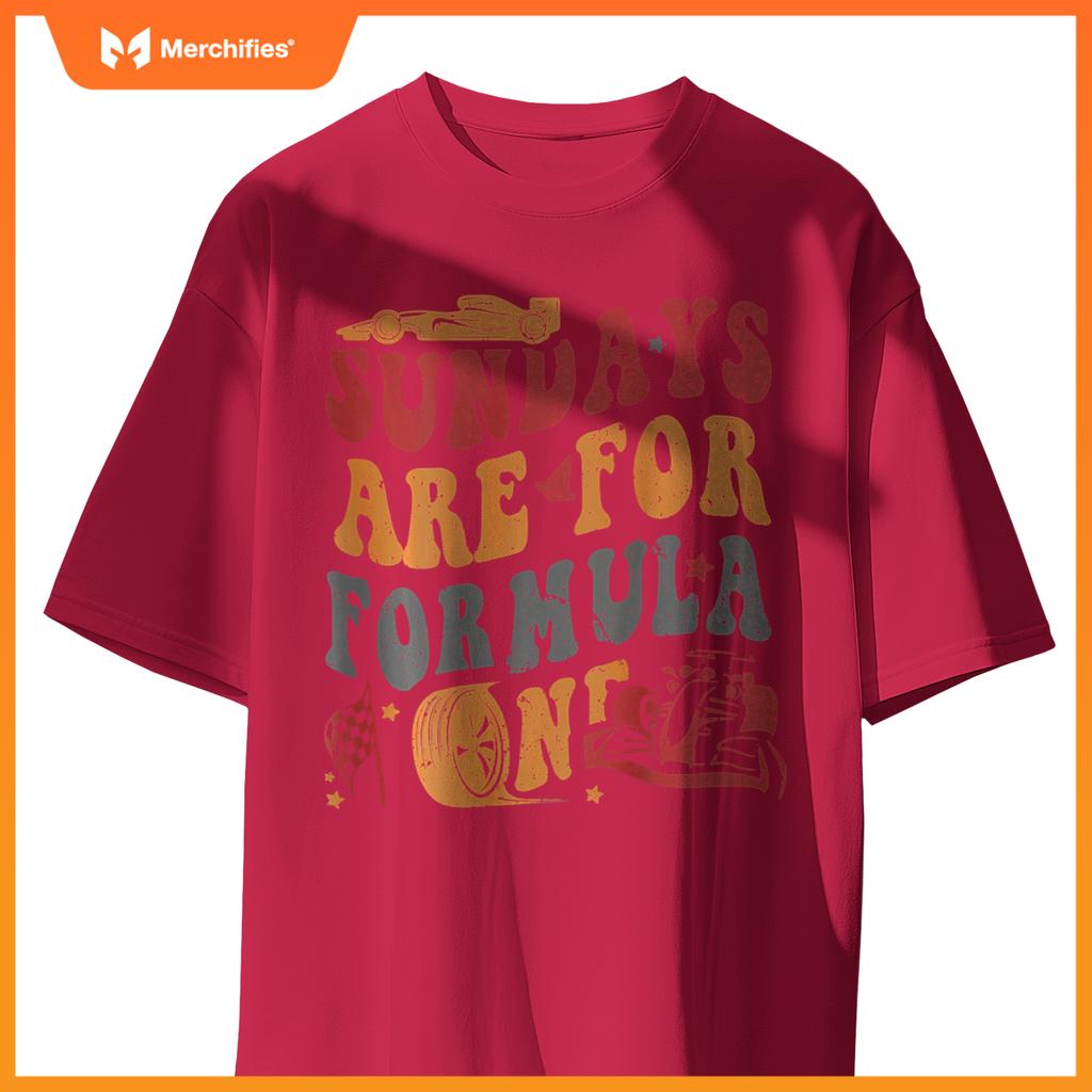 Sundays Are  Mula Racing Lovers  Race Car 2 Side T-Shirt