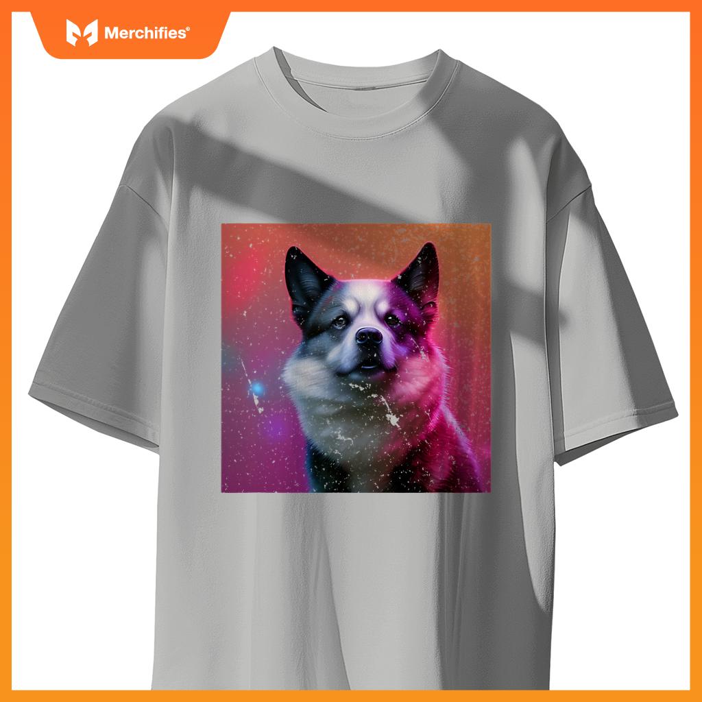 Super Wolf Dog Husky Collie Sheepdog Shepherd Colorful T-Shirt