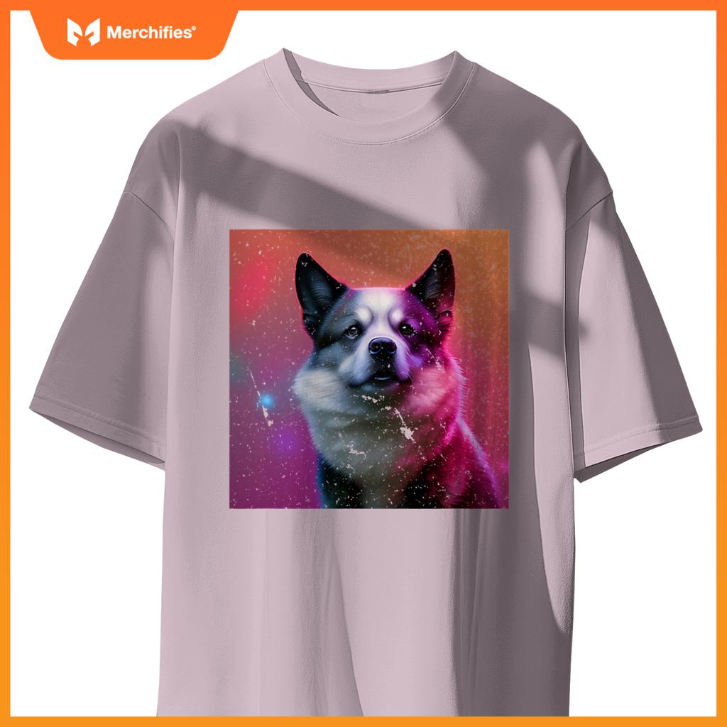 Super Wolf Dog Husky Collie Sheepdog Shepherd Colorful T-Shirt