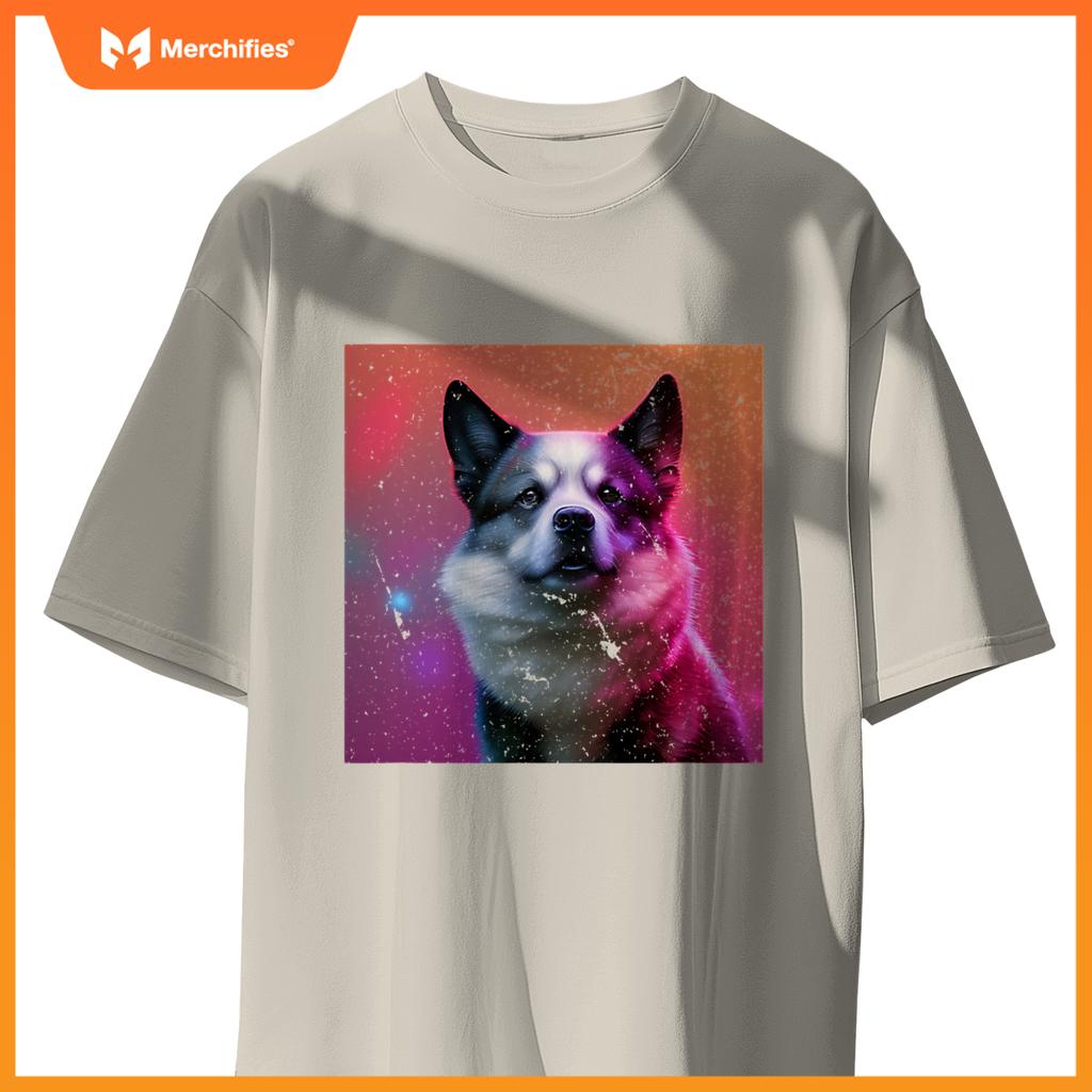 Super Wolf Dog Husky Collie Sheepdog Shepherd Colorful T-Shirt