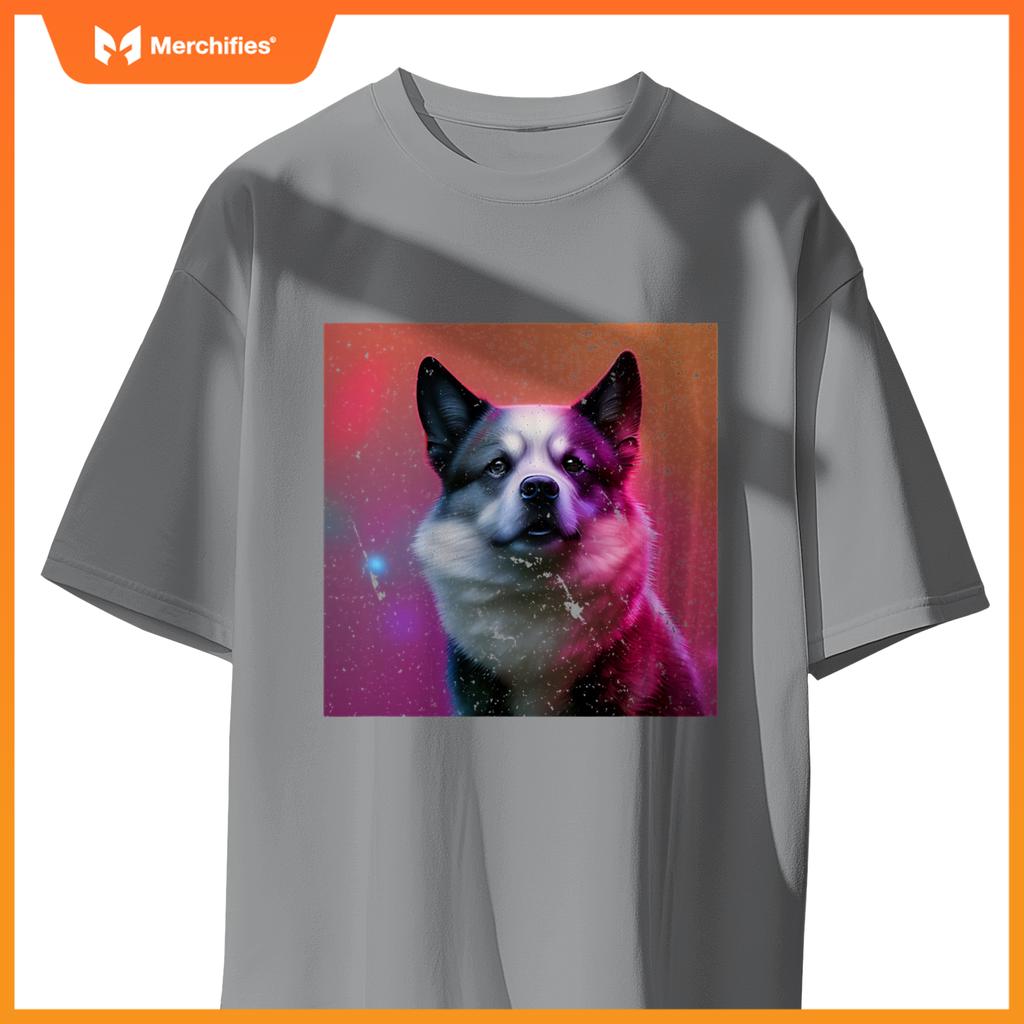 Super Wolf Dog Husky Collie Sheepdog Shepherd Colorful T-Shirt