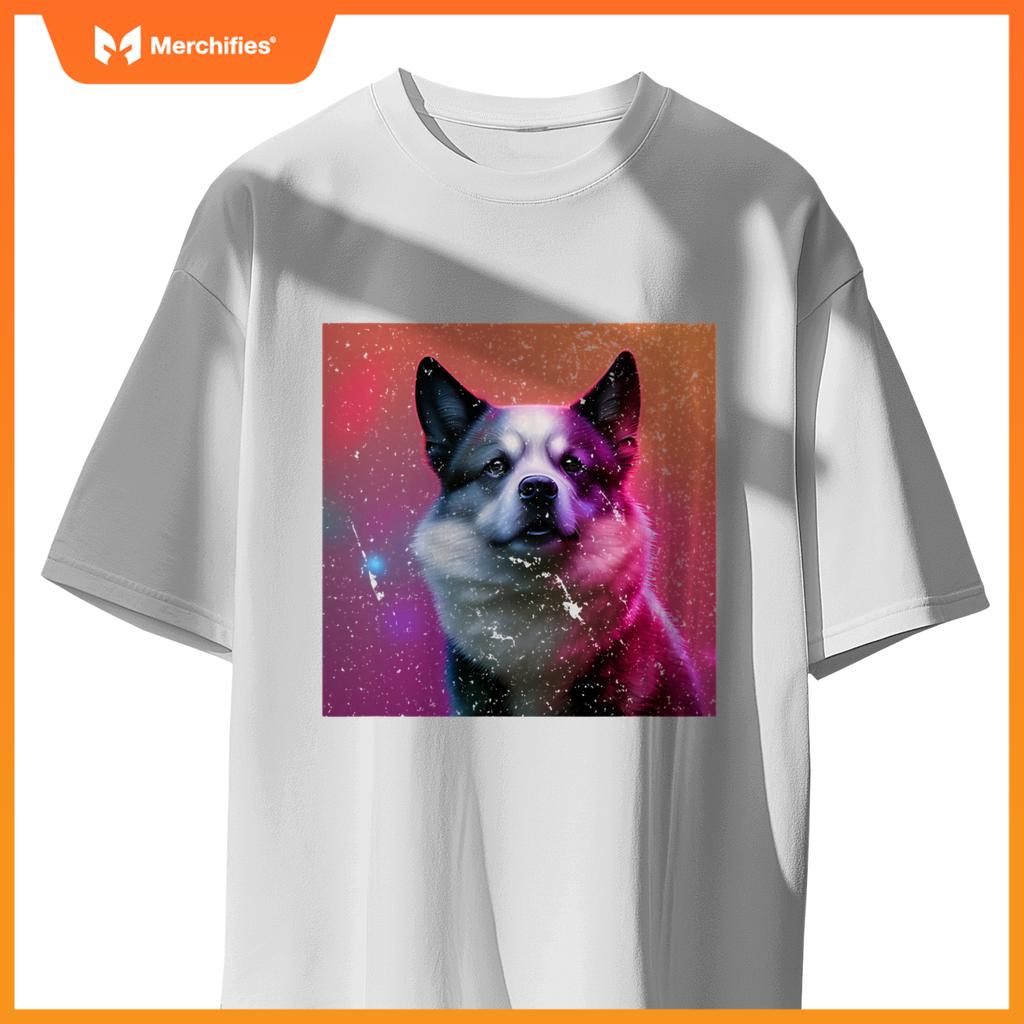 Super Wolf Dog Husky Collie Sheepdog Shepherd Colorful T-Shirt