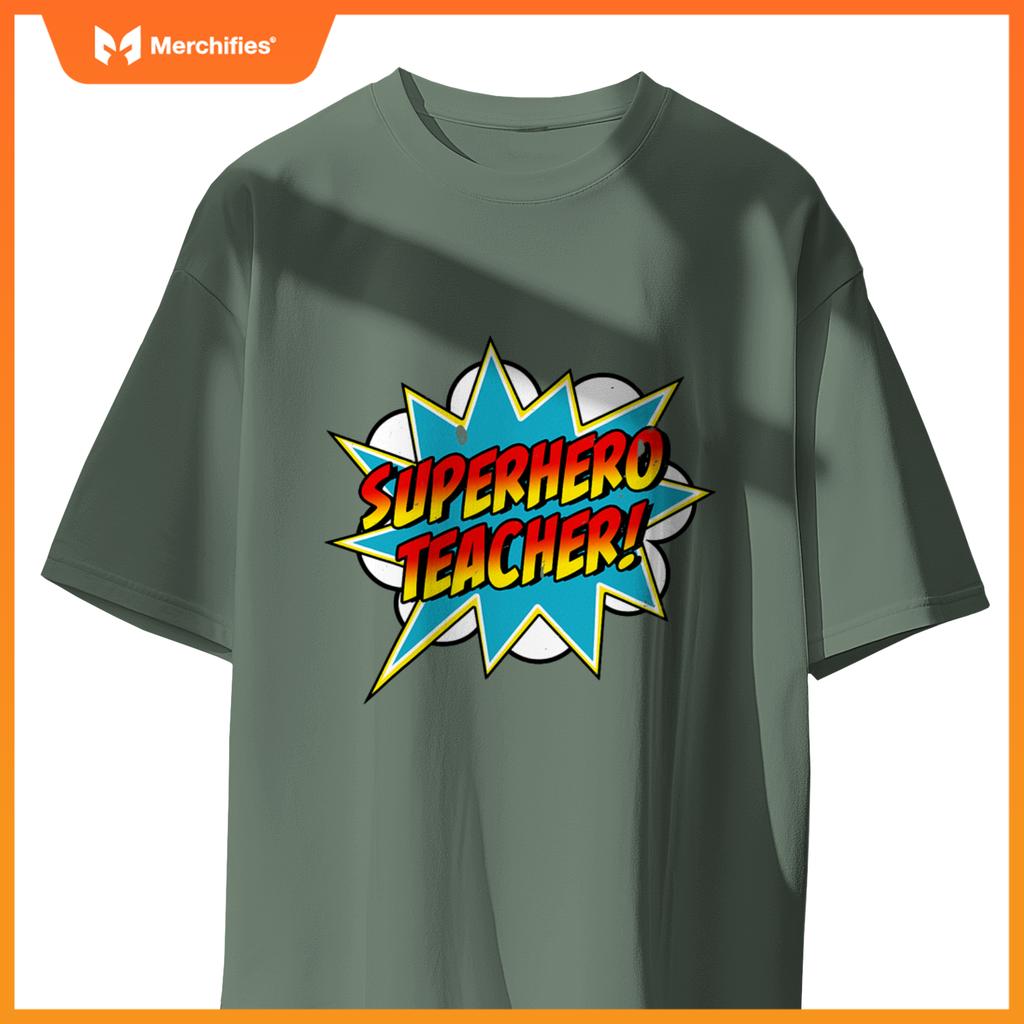 Superhero teacher comic teaching superpower